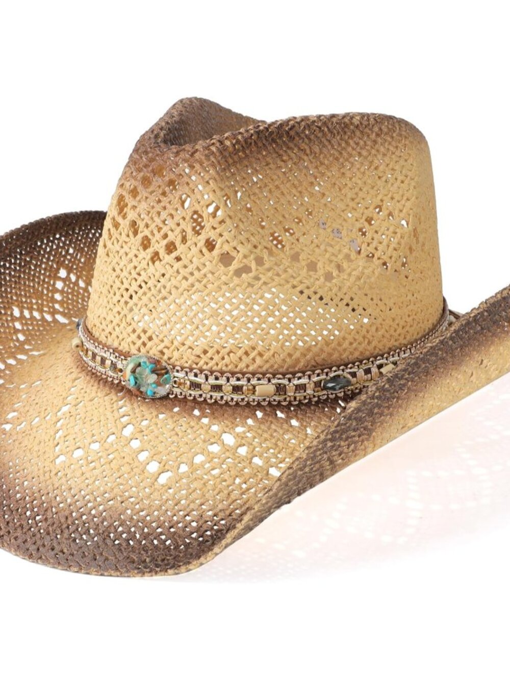 Cowboy Hat,Cowgirl Hat,Cowboy Hats for Women/Mens/Straw Wide with Shapeable Brim